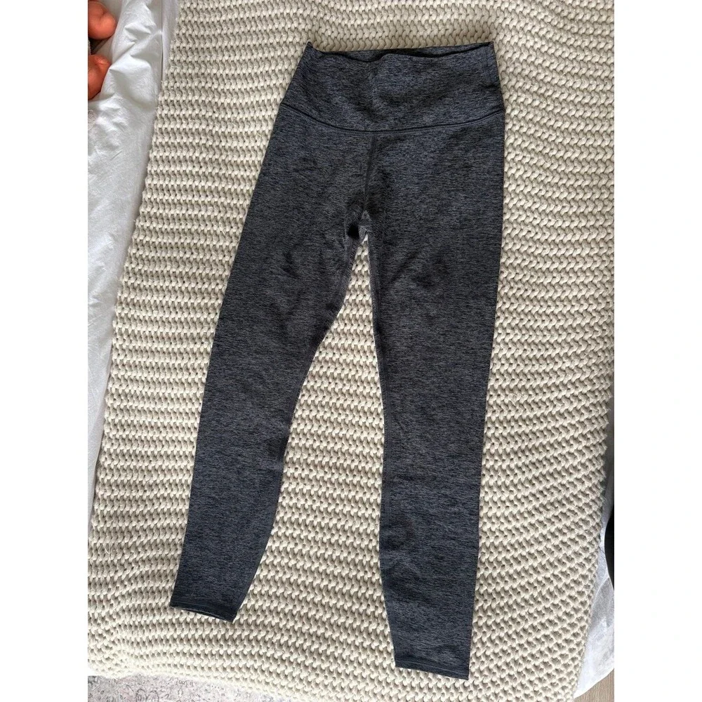 Alo dark heather grey alosoft 7/8 leggings